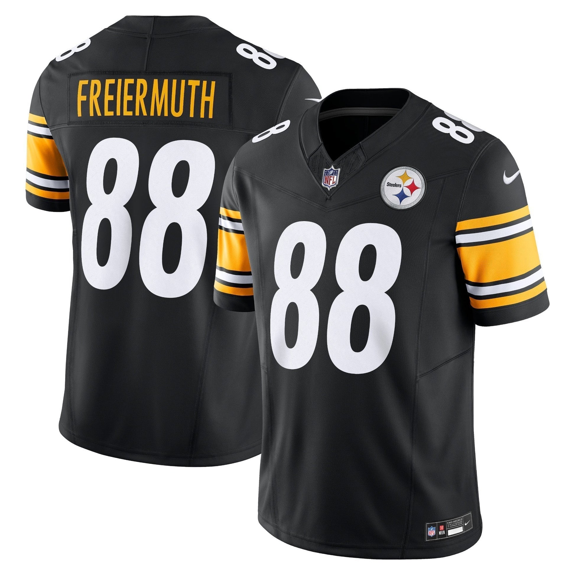 Pat Freiermuth Pittsburgh Steelers Vapor F.U.S.E. Limited Jersey - Black football jersey product view 1