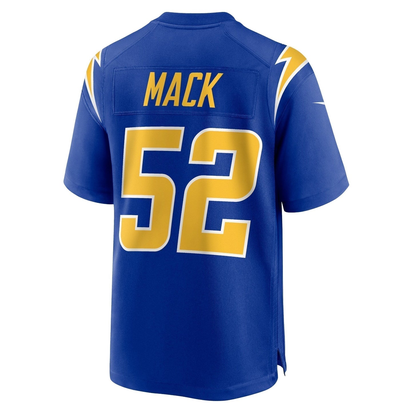 Khalil Mack Los Angeles Chargers Alternate Game Jersey - Royal football jersey product view 3