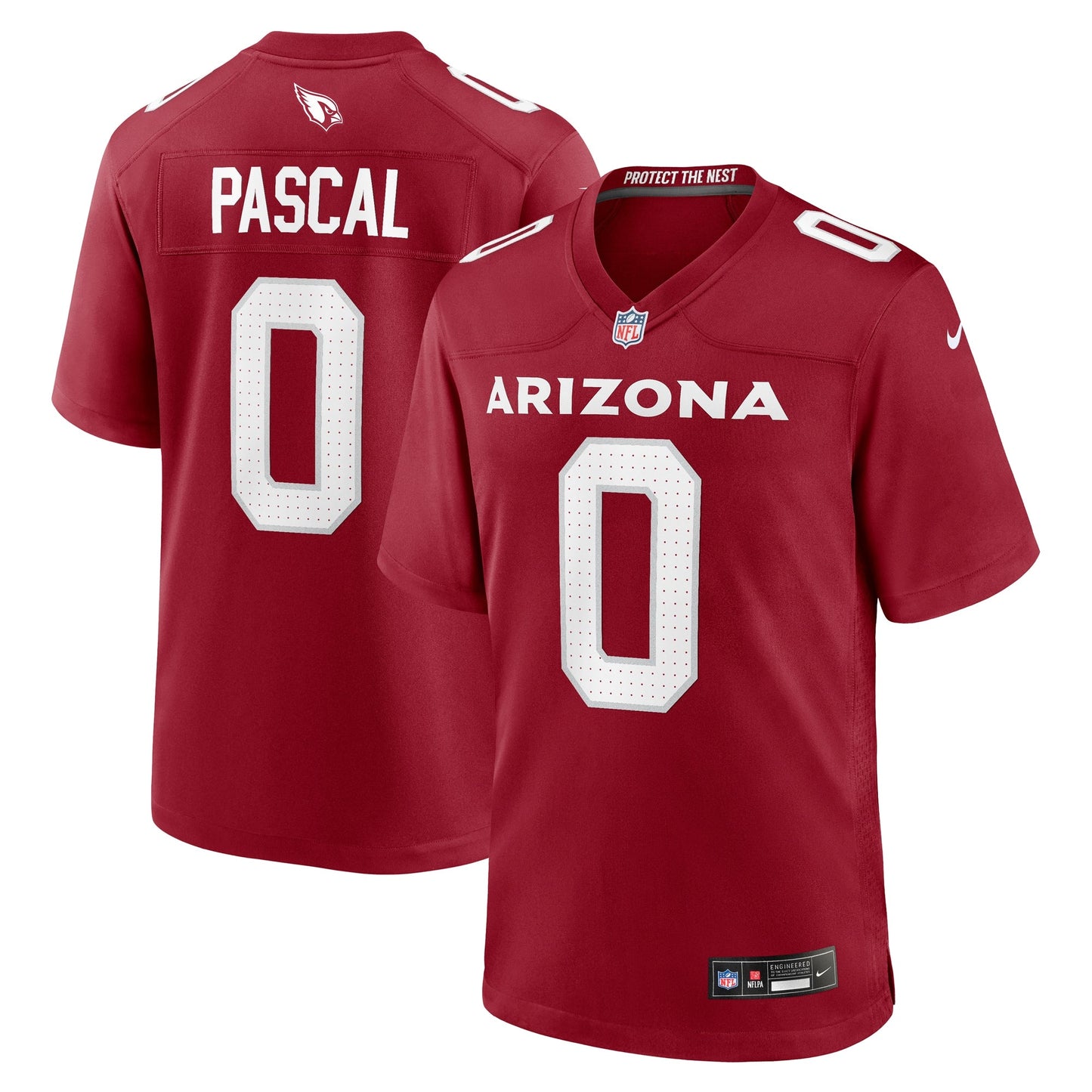 Zach Pascal Arizona Cardinals Game Jersey - Cardinal football jersey product view 1