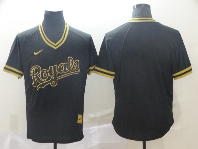 Men's Kansas City Royals Black Alternate Replica Blank Jersey1 baseball jersey product view 1