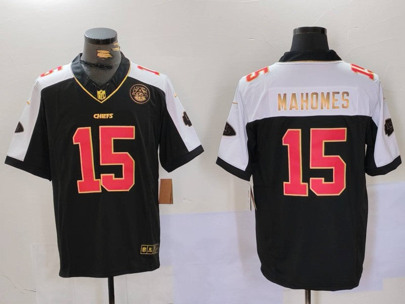 Men's Kansas City Chiefs Patrick Mahomes Black Vapor F.U.S.E. Limited Jersey football jersey product view 1