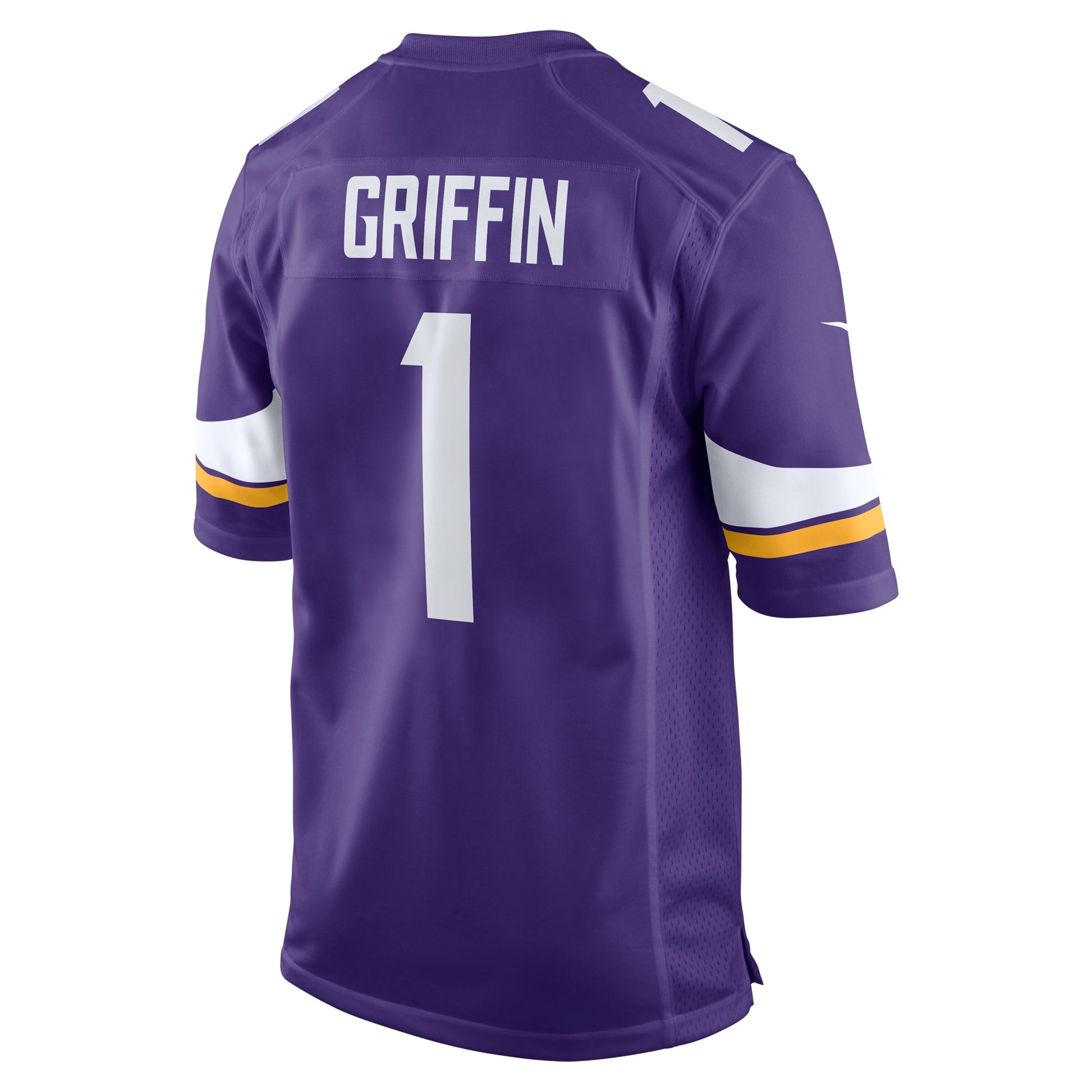 Shaquill Griffin Minnesota Vikings Team Game Jersey - Purple football jersey product view 3