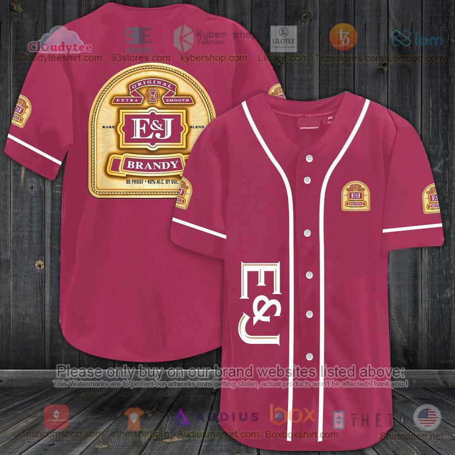 HOT E&J Brandy Baseball Jersey Shirt Unisex T-shirt, Sweatshirt, Hoodie, Long Sleeve Tee - T-Shirt, Sweatshirt, Hoodie