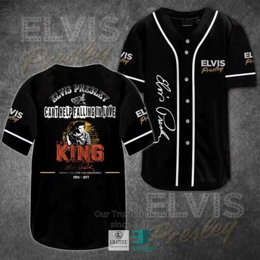 Elvis Presley Cant help falling in love black Baseball Jersey Unisex T-shirt, Sweatshirt, Hoodie, Long Sleeve Tee - T-Shirt, Sweatshirt, Hoodie