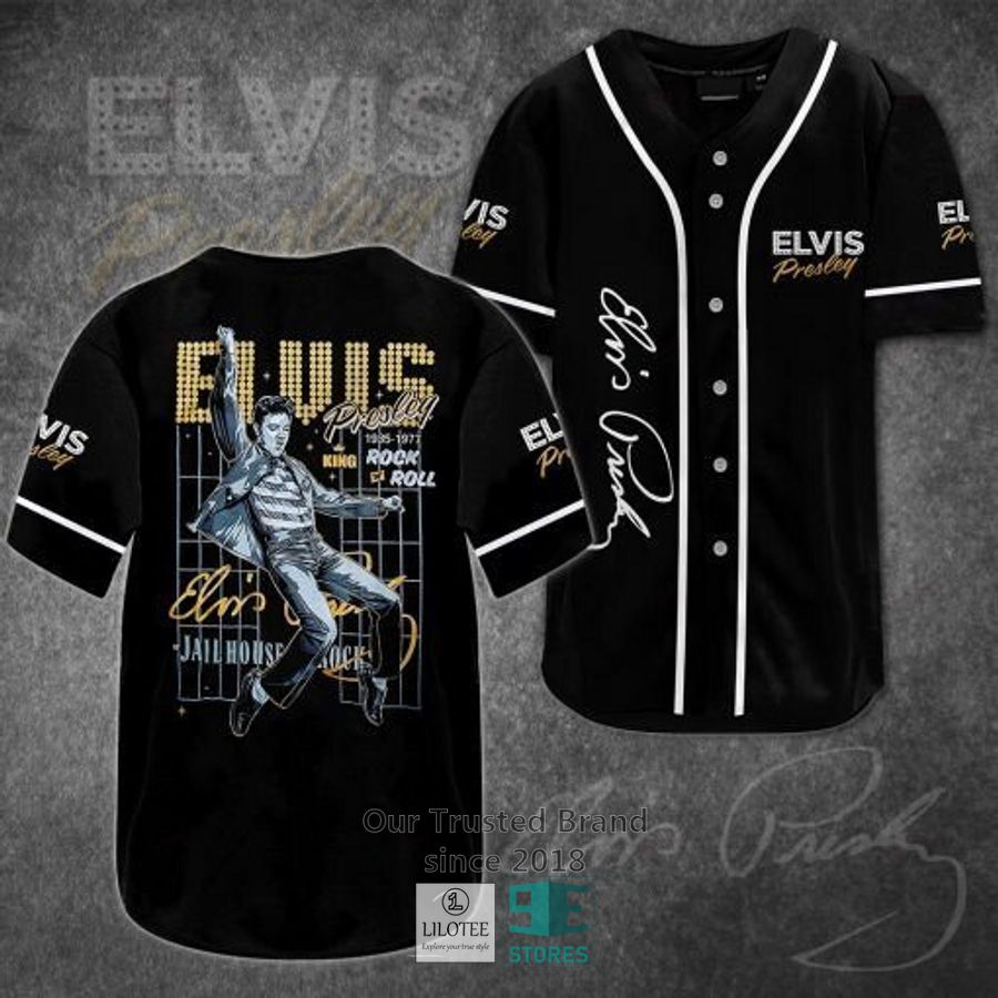 Elvis Presley King Rock n Roll Baseball Jersey Unisex T-shirt, Sweatshirt, Hoodie, Long Sleeve Tee - T-Shirt, Sweatshirt, Hoodie