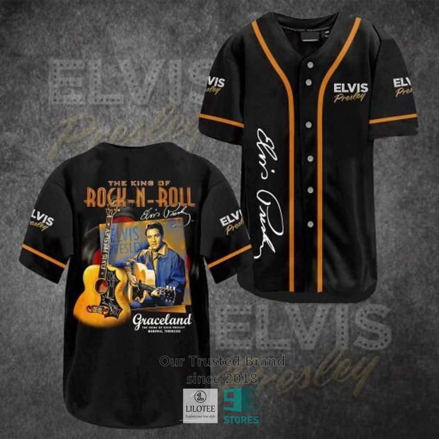 Elvis Presley Rock n Roll Baseball Jersey Unisex T-shirt, Sweatshirt, Hoodie, Long Sleeve Tee - T-Shirt, Sweatshirt, Hoodie