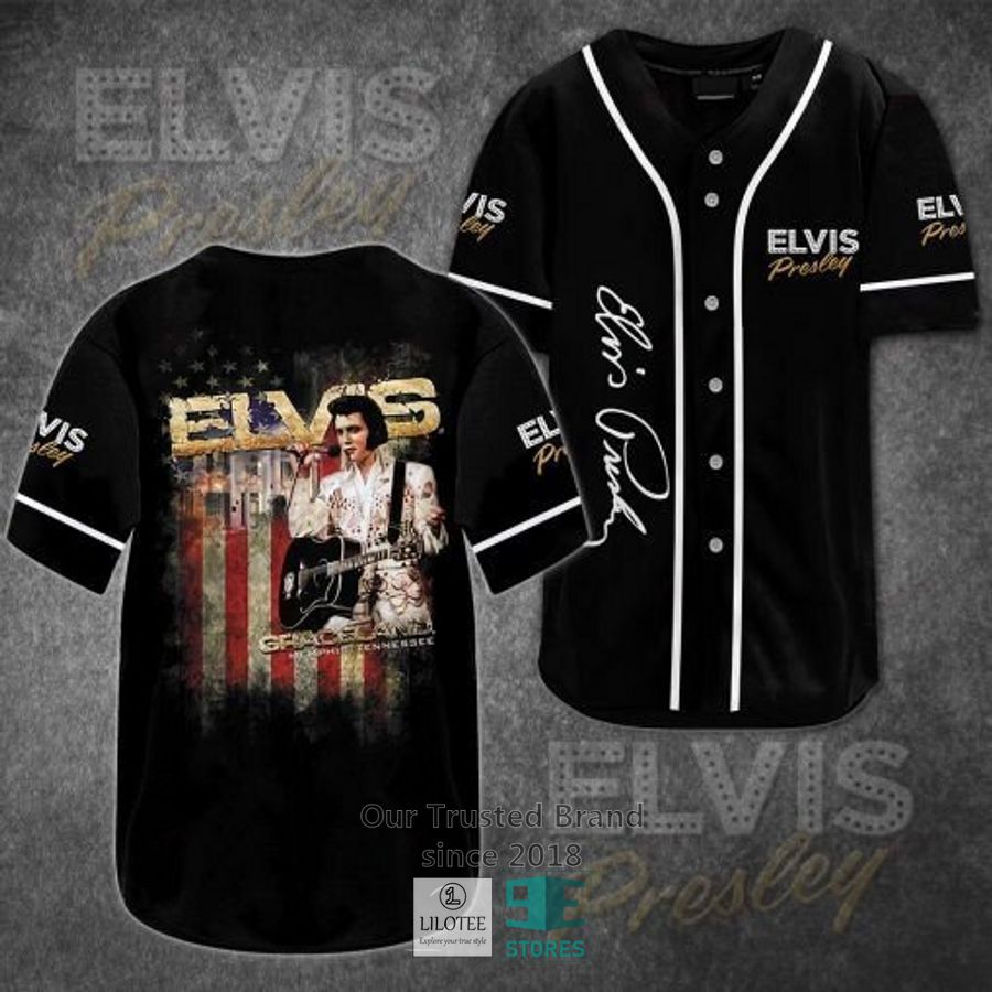 Elvis Presley US Flag Baseball Jersey Unisex T-shirt, Sweatshirt, Hoodie, Long Sleeve Tee - T-Shirt, Sweatshirt, Hoodie