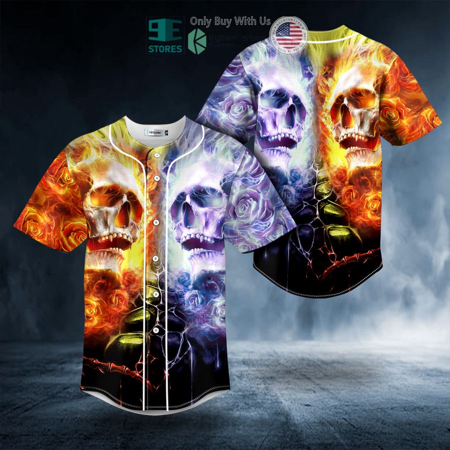 BEST Enemy Fire Skull Baseball Shirt Unisex T-shirt, Sweatshirt, Hoodie, Long Sleeve Tee - T-Shirt, Sweatshirt, Hoodie