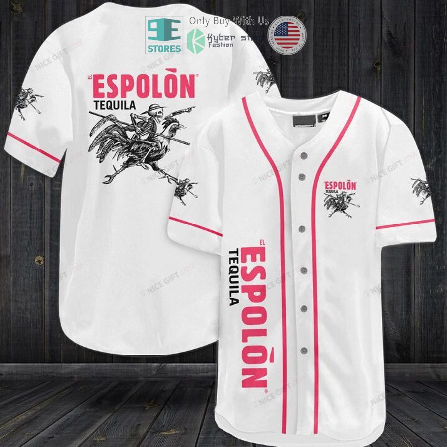 BEST Espolon Tequila white Baseball Jersey Unisex T-shirt, Sweatshirt, Hoodie, Long Sleeve Tee - T-Shirt, Sweatshirt, Hoodie
