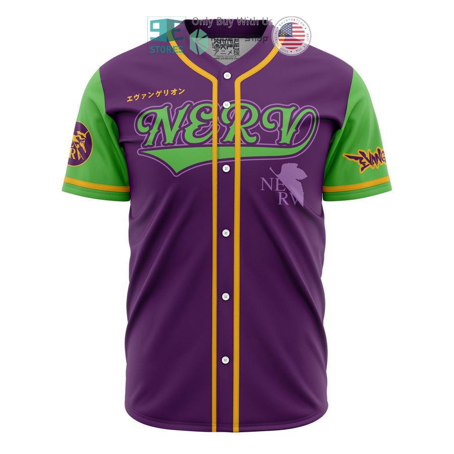 BEST Eva-01 NERV Evangelion Baseball Jersey Unisex T-shirt, Sweatshirt, Hoodie, Long Sleeve Tee - T-Shirt, Sweatshirt, Hoodie