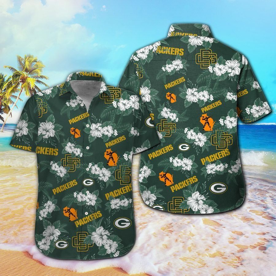 Exclusive Green Bay Packers Hawaiian Shirt Design Unisex T-shirt, Sweatshirt, Hoodie, Long Sleeve Tee - T-Shirt, Sweatshirt, Hoodie