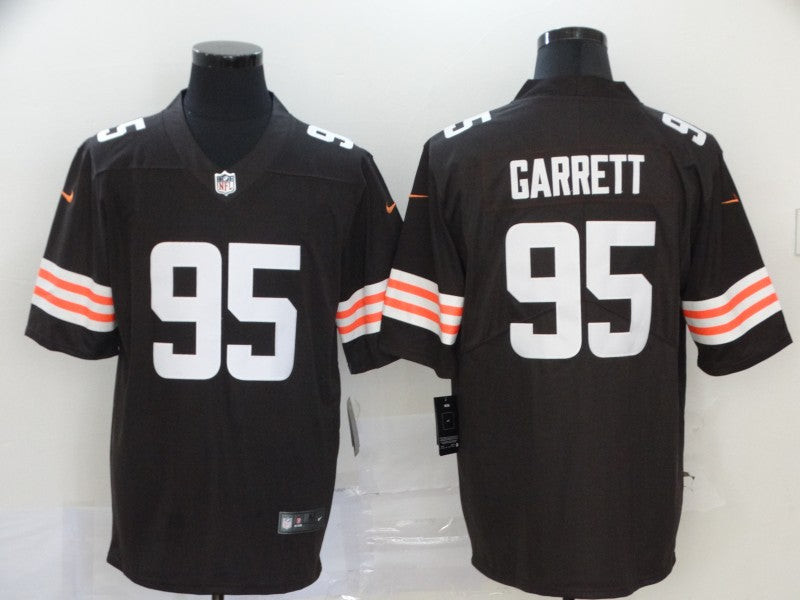 Men's Cleveland Browns Myles Garrett Brown Game Player Jersey football jersey product view 1