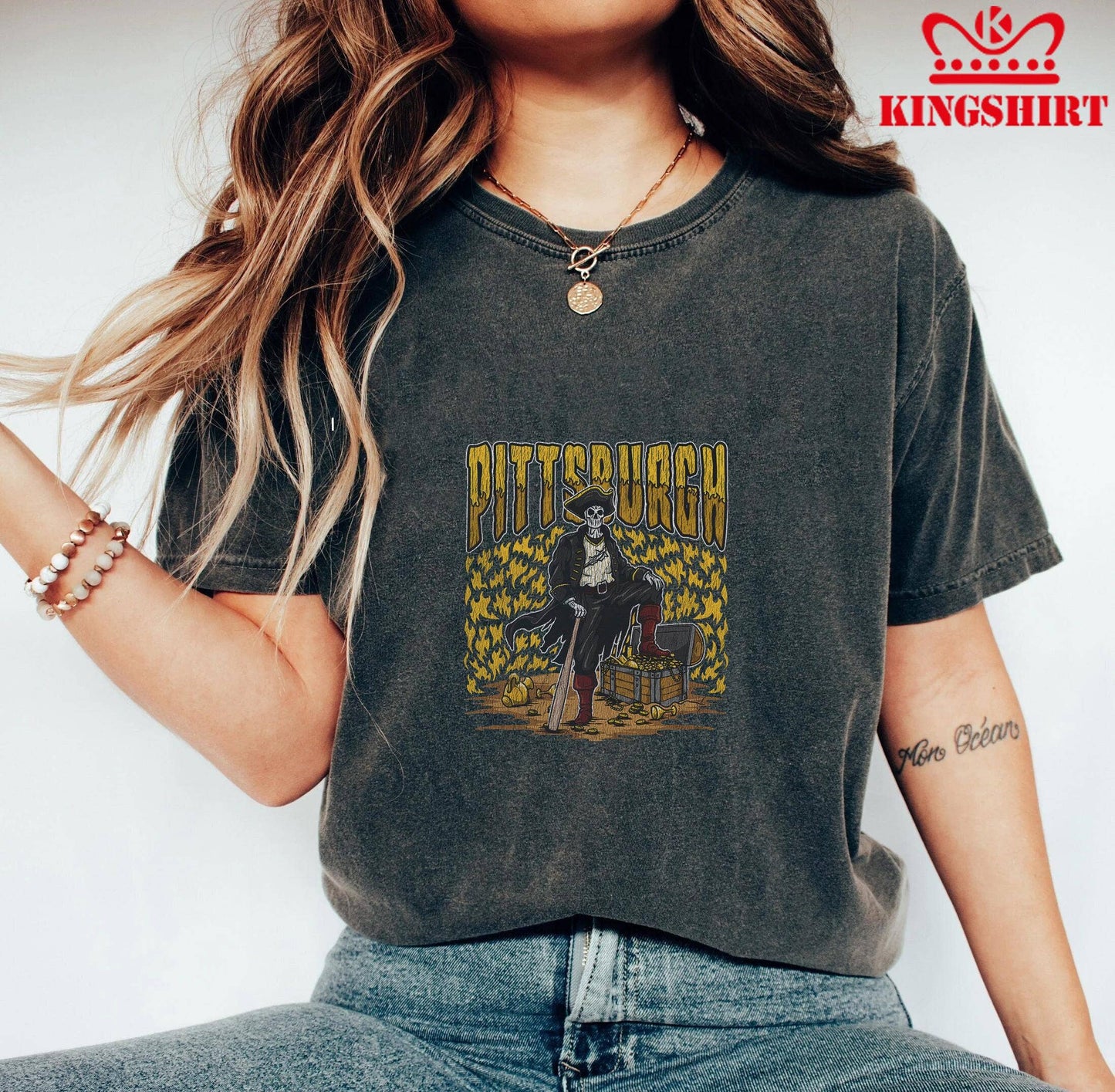 Pittsburgh Pirate Plunderers - Claim the Treasure Unisex T-shirt, Sweatshirt, Hoodie, Long Sleeve Tee - T-Shirt, Sweatshirt, Hoodie