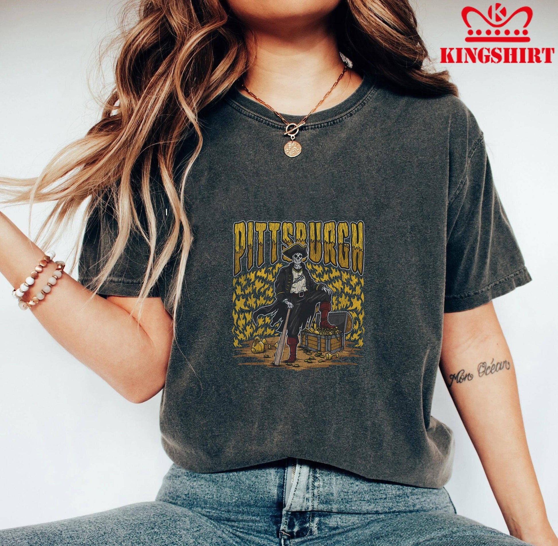 Pittsburgh Pirate Plunderers - Claim the Treasure Unisex T-shirt, Sweatshirt, Hoodie, Long Sleeve Tee - T-Shirt, Sweatshirt, Hoodie