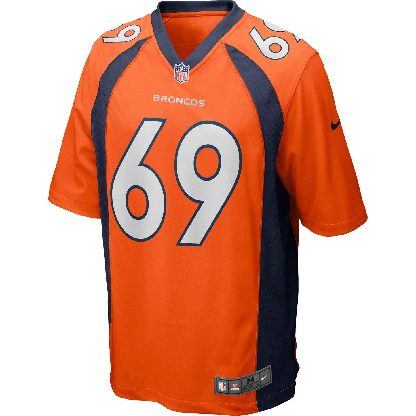 Mark Schlereth Denver Broncos Game Retired Jersey - Orange football jersey product view 2