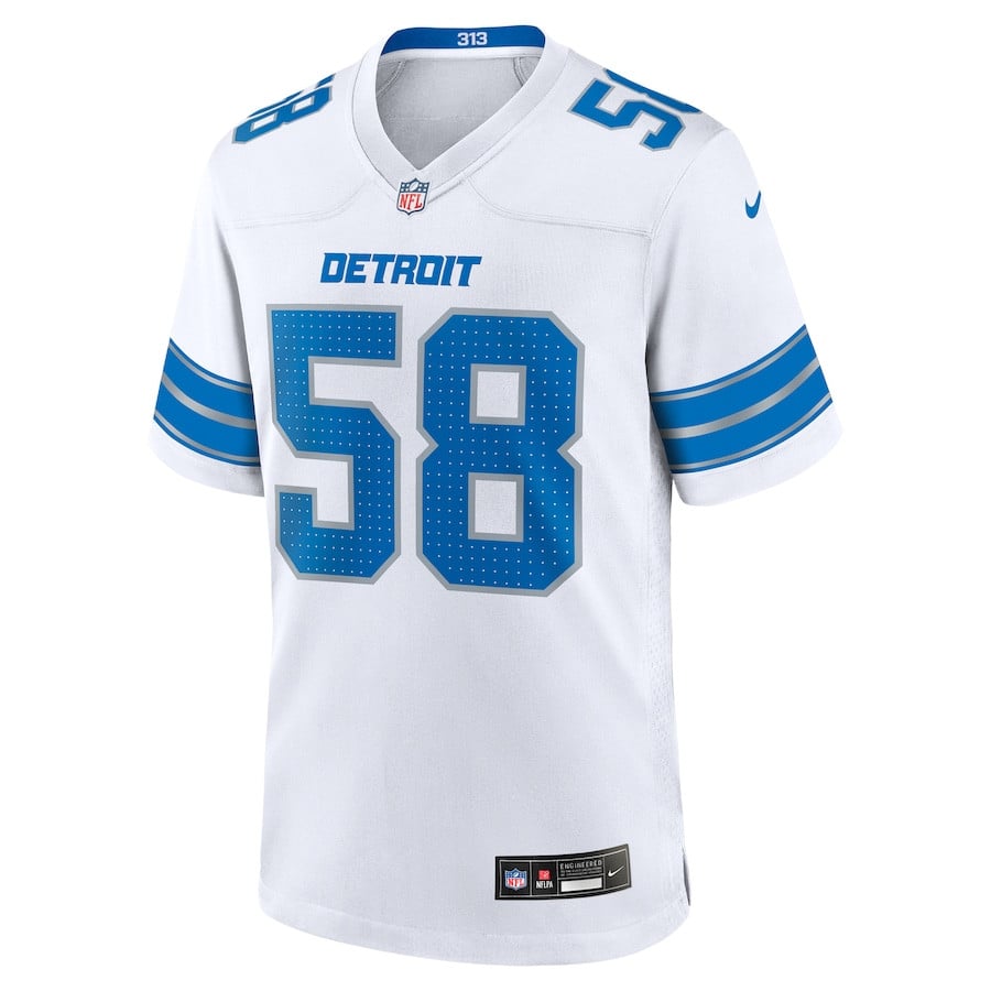 Penei Sewell #58 Detroit Lions Limited Jersey - Men's, White - National Football League 2024 football jersey product view 2