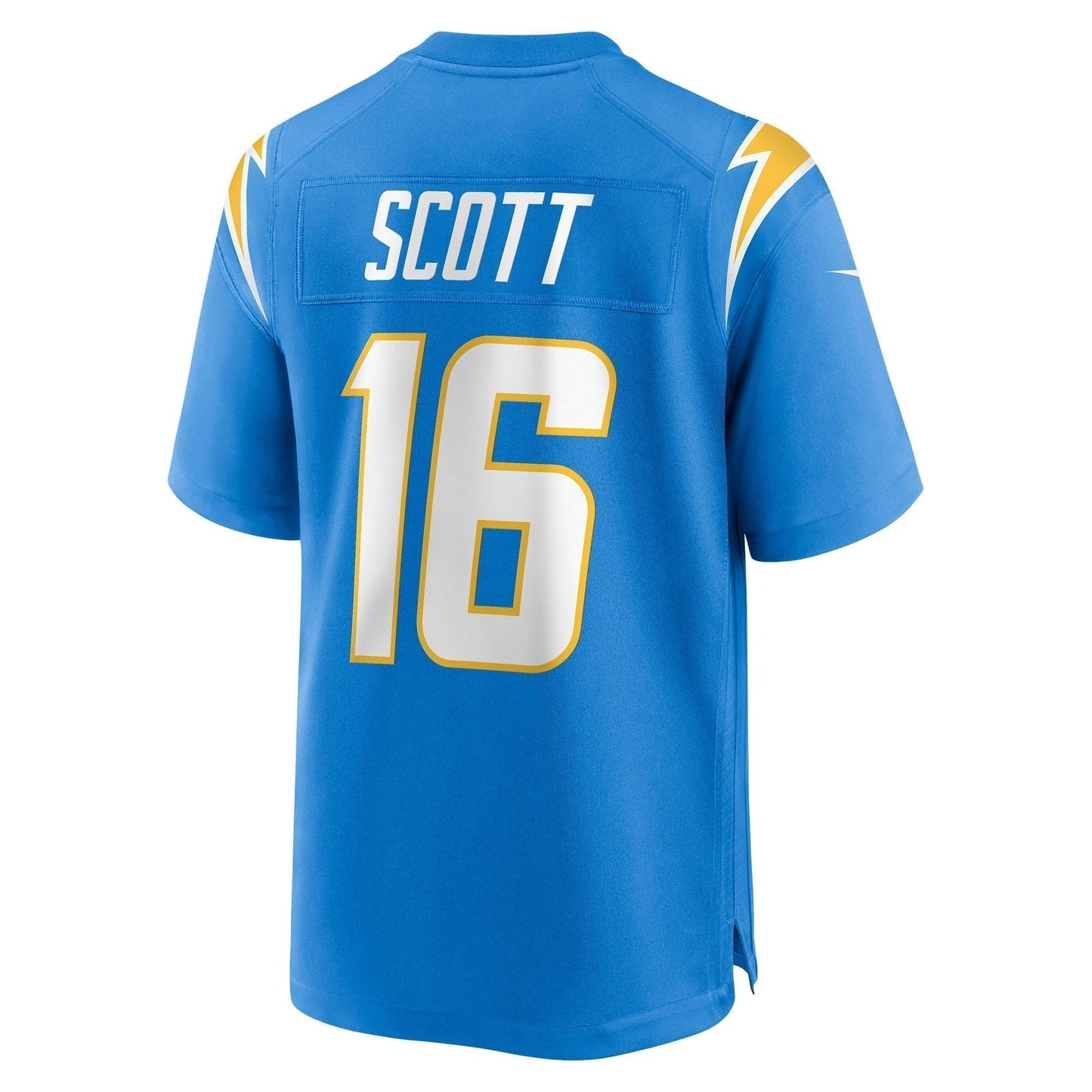JK Scott Los Angeles Chargers Game Jersey - Powder Blue football jersey product view 3