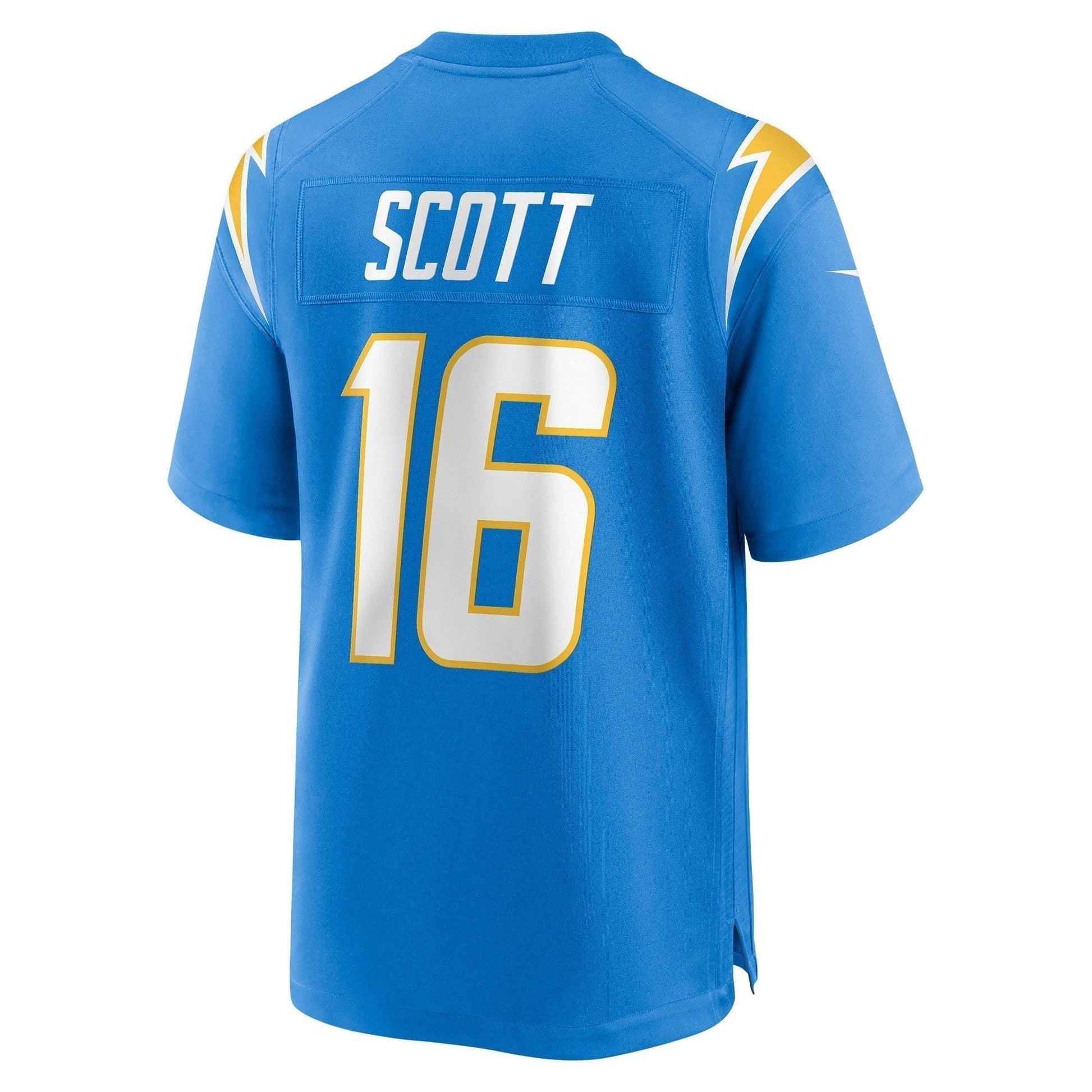 JK Scott Los Angeles Chargers Game Jersey - Powder Blue football jersey product view 3