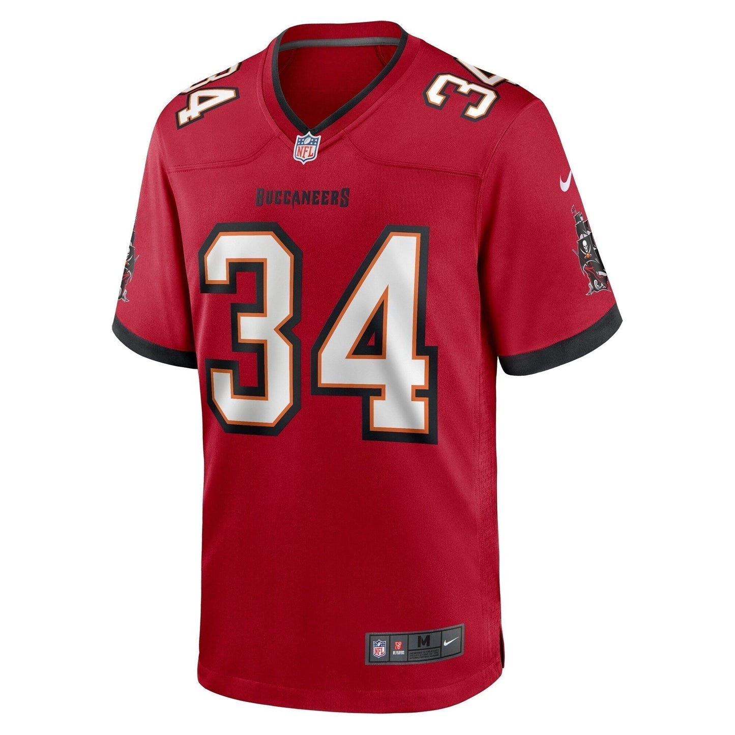 Bryce Hall Tampa Bay Buccaneers Team Game Jersey - Red football jersey product view 2