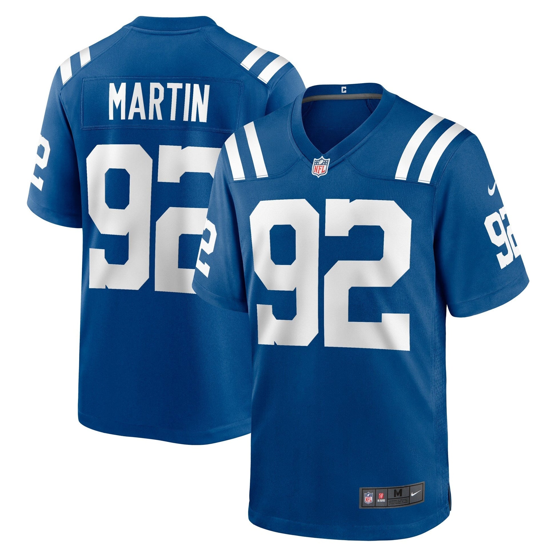 Jacob Martin Indianapolis Colts Team Game Jersey - Royal football jersey product view 1