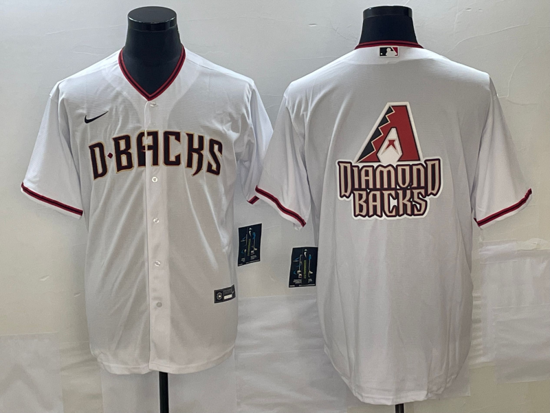 Men's Arizona Diamondbacks White Replica Player Jersey1 baseball jersey product view 1