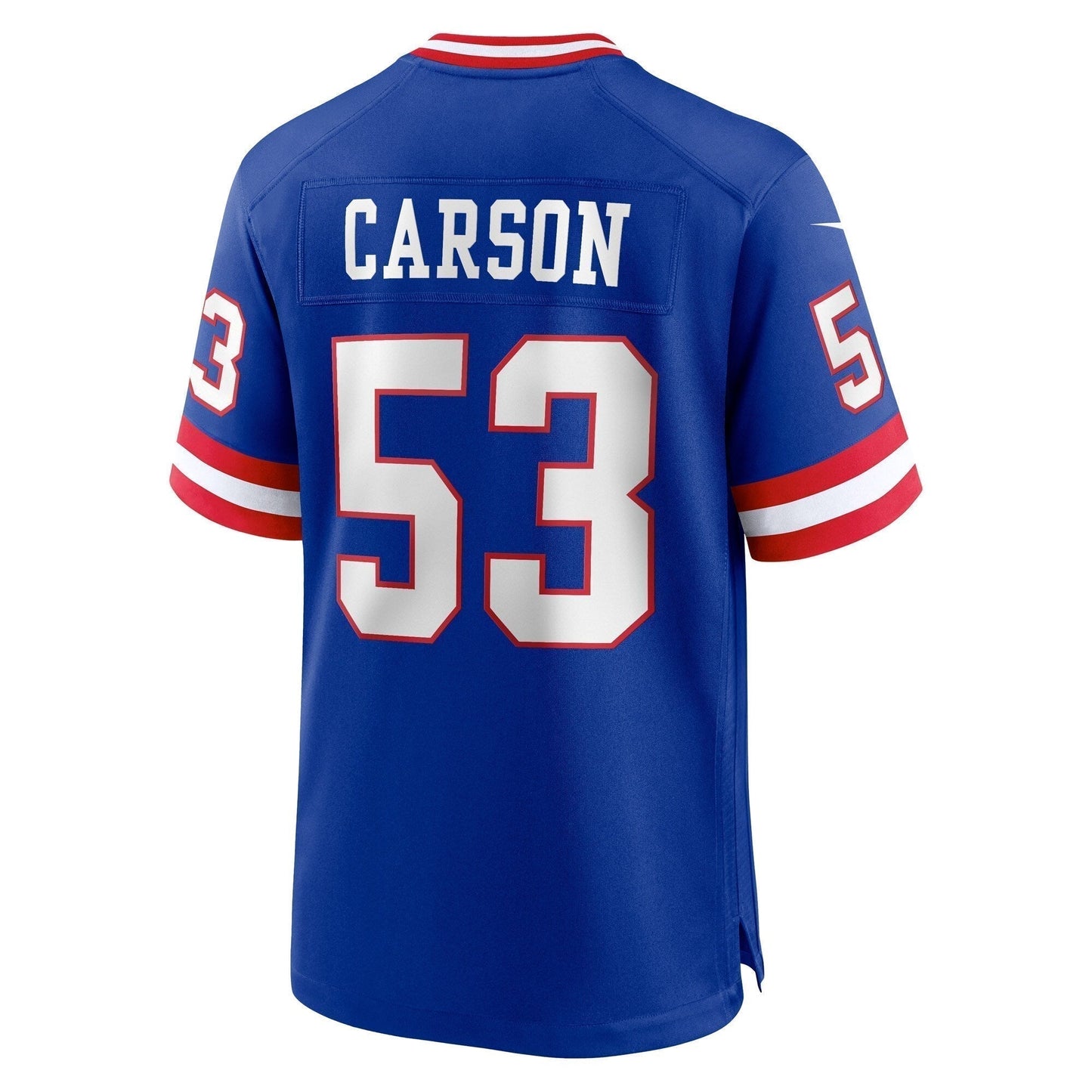 Harry Carson New York Giants Classic Retired Game Jersey - Royal football jersey product view 3