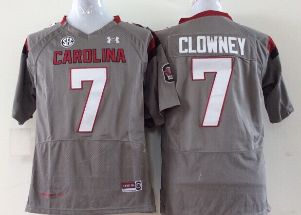 Men's South Carolina Gamecock Jadeveon Clowney #7 Gray Player Game Jersey sports jersey product view 1