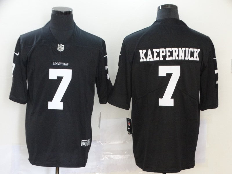 Men's Las Vegas Raiders Colin Kaepernick Black Game Jersey football jersey product view 1