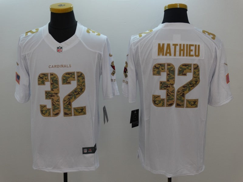 Men's Arizona Cardinals Tyrann Mathieu #32 White Player Game Jersey1 football jersey product view 1