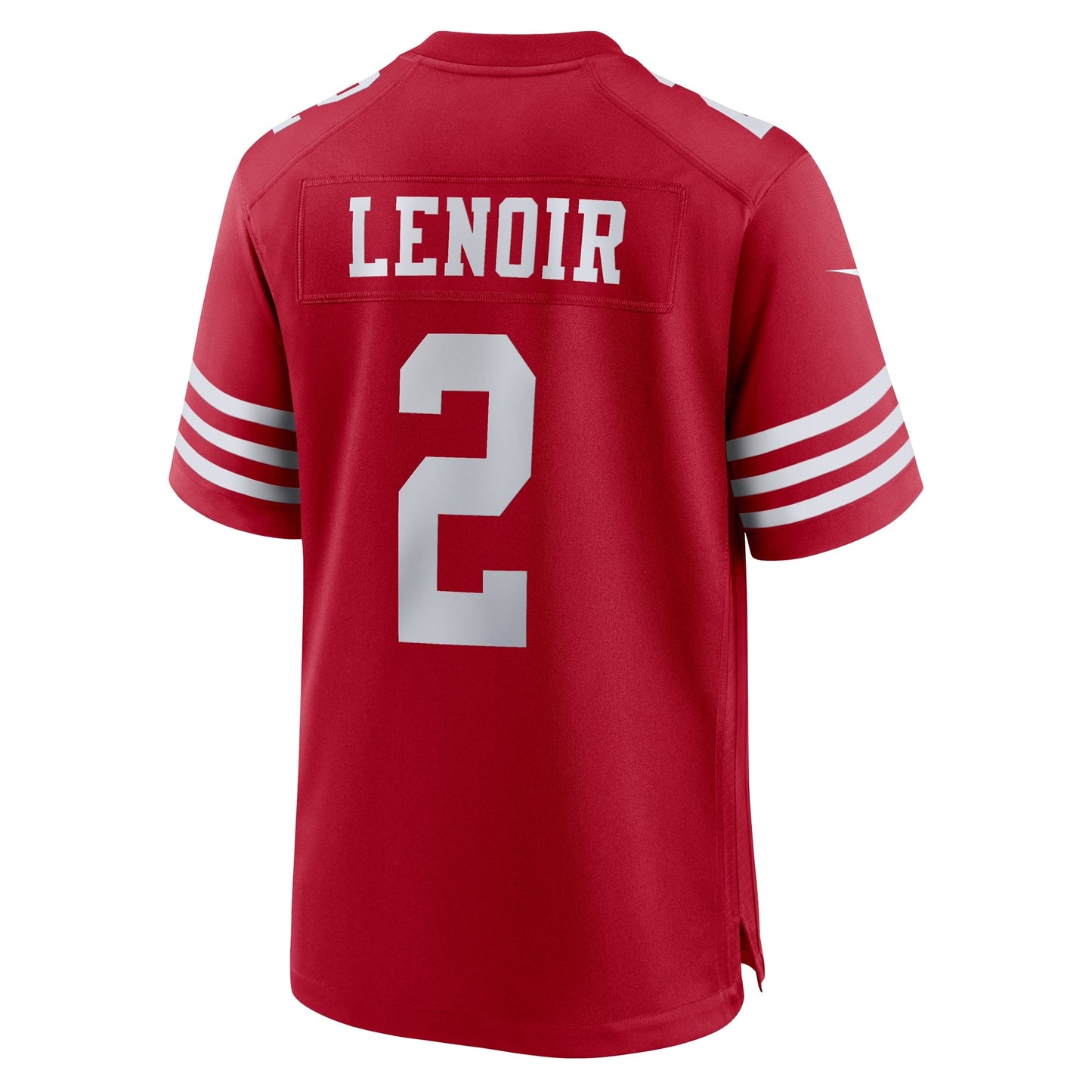 Deommodore Lenoir San Francisco 49ers Game Jersey - Scarlet football jersey product view 3