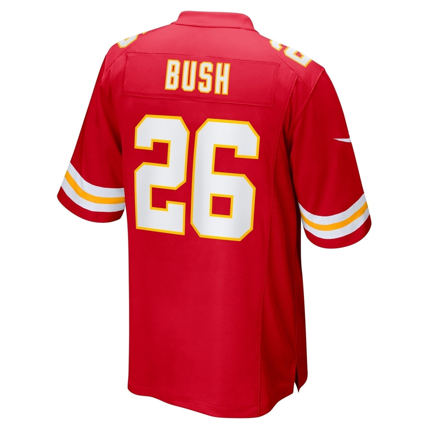 Deon Bush Kansas City Chiefs Game Jersey - Red football jersey product view 3