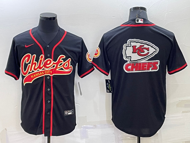 Men's Kansas City Chiefs Black Game Jersey1 football jersey product view 1