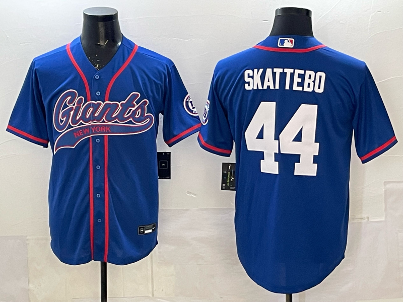 Men's New York Giants Cam Skattebo #44 Royal Game Jersey football jersey product view 1