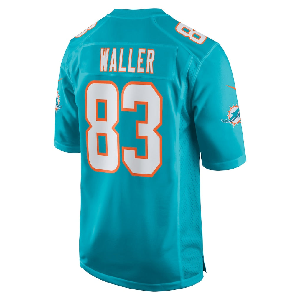 M.Dolphins #83 Darren Waller Aqua Team Game Jersey football jersey product view 1