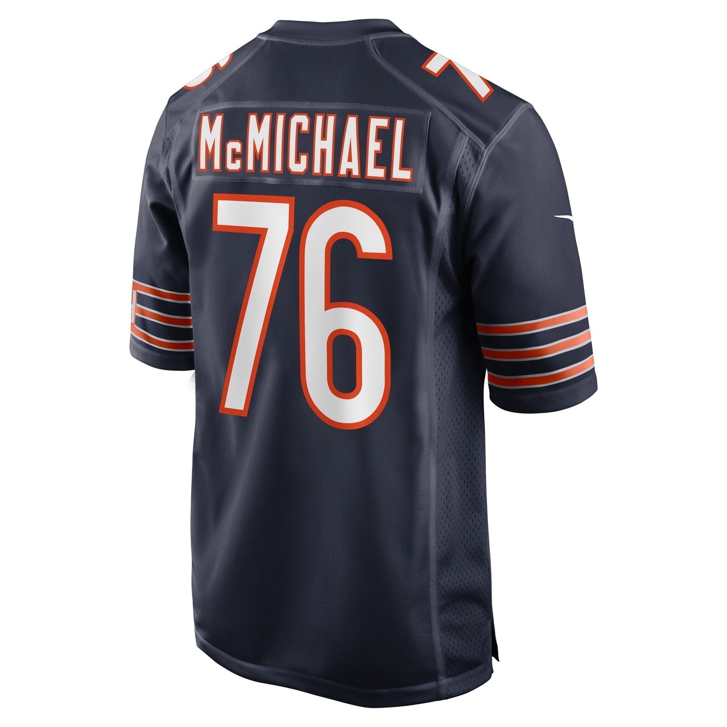 Steve McMichael Chicago Bears Retired Game Jersey - Navy football jersey product view 3