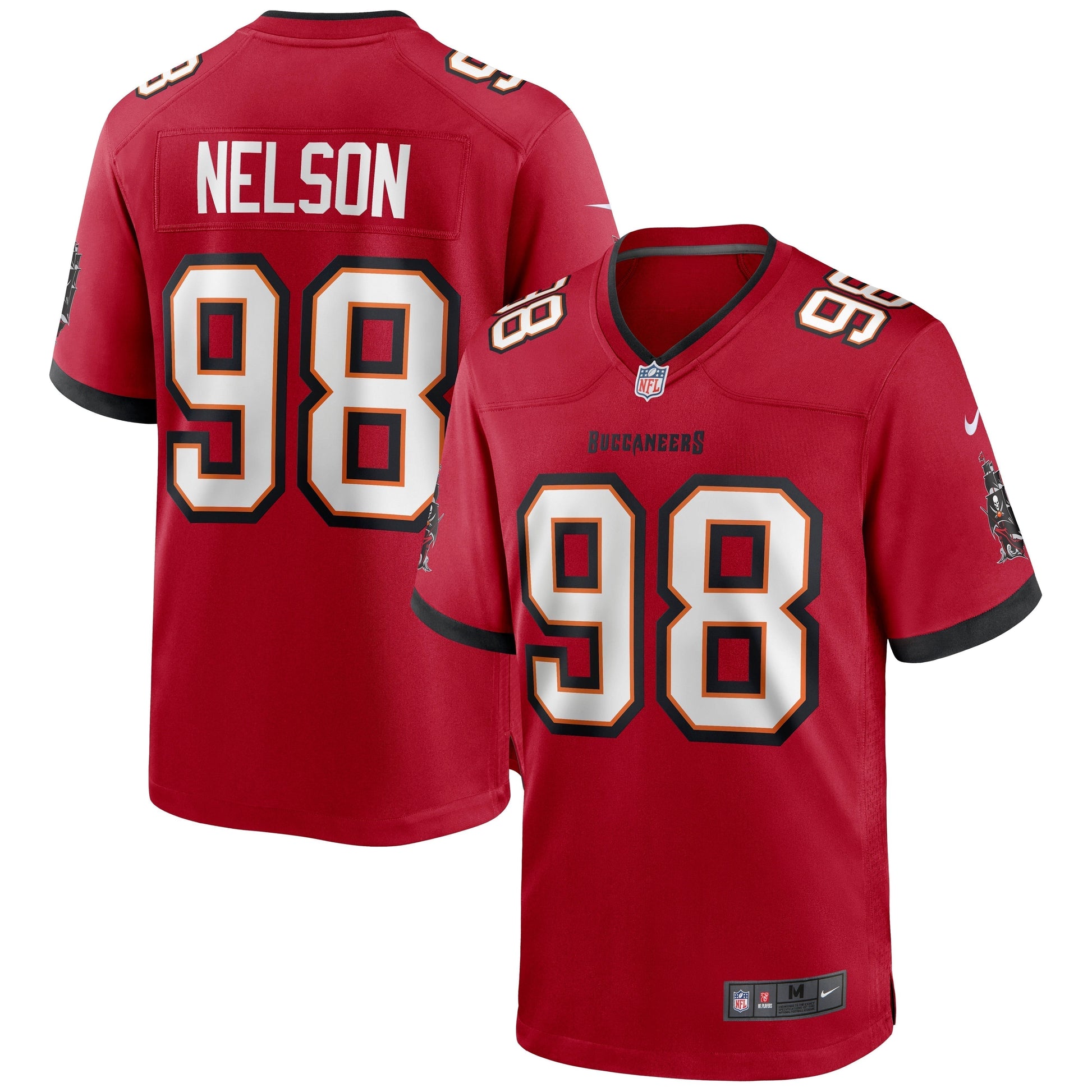 Anthony Nelson Tampa Bay Buccaneers Game Jersey - Red football jersey product view 1