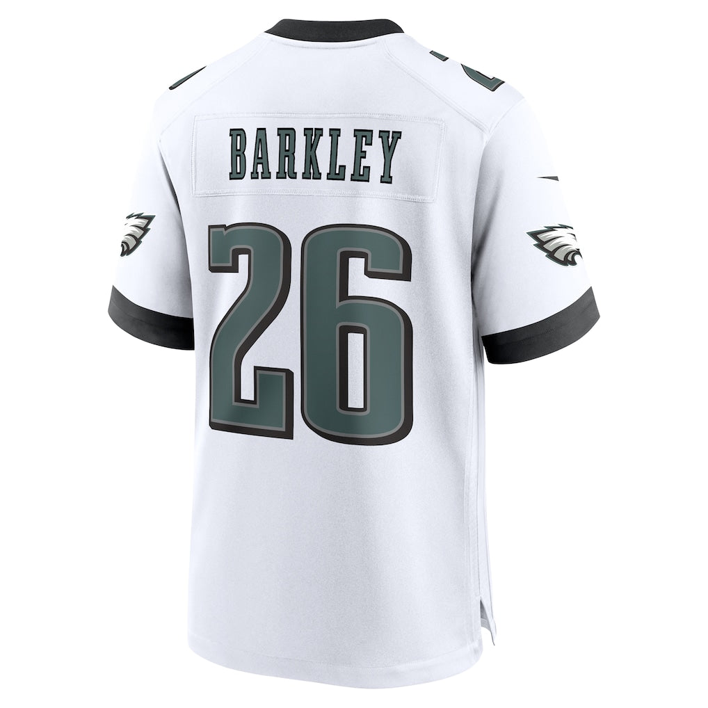 P.Eagles #26 Saquon Barkley White Game Jersey football jersey product view 1