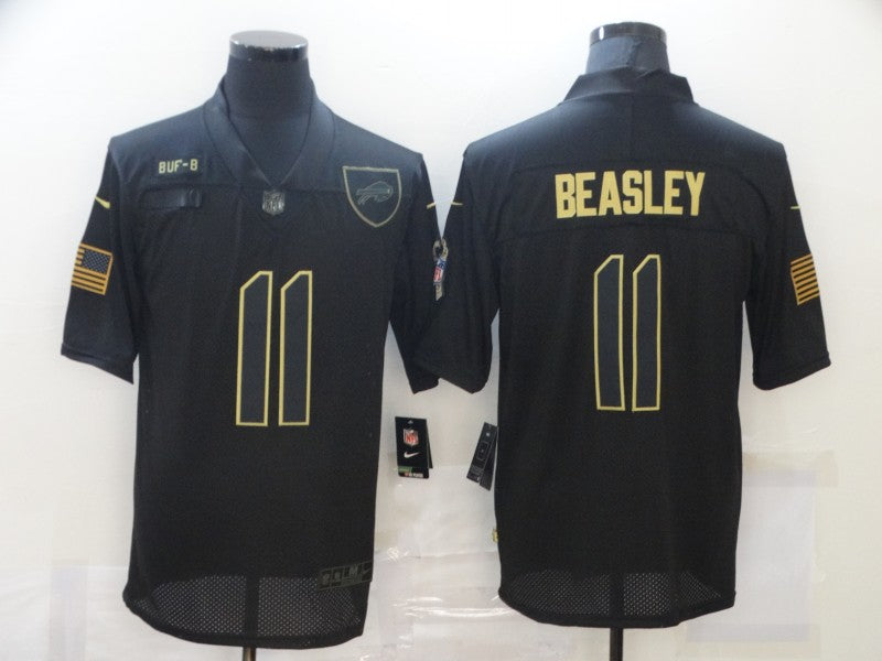 Men's Buffalo Bills Cole Beasley #11 Black Game Player Jersey1 football jersey product view 1