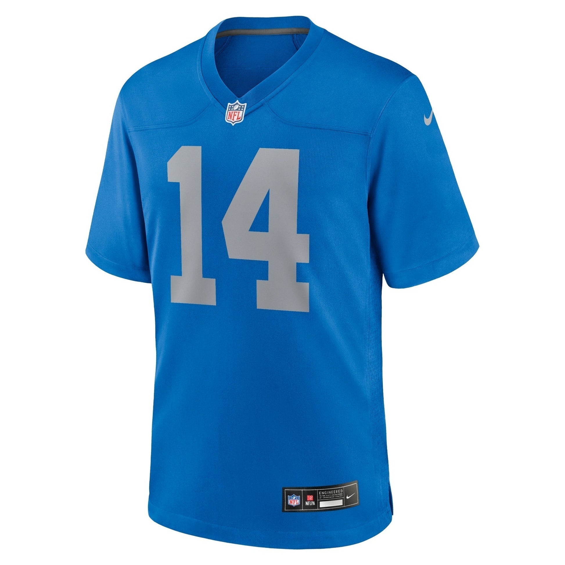 Amon-Ra St. Brown Detroit Lions Alternate Game Jersey - Blue football jersey product view 2