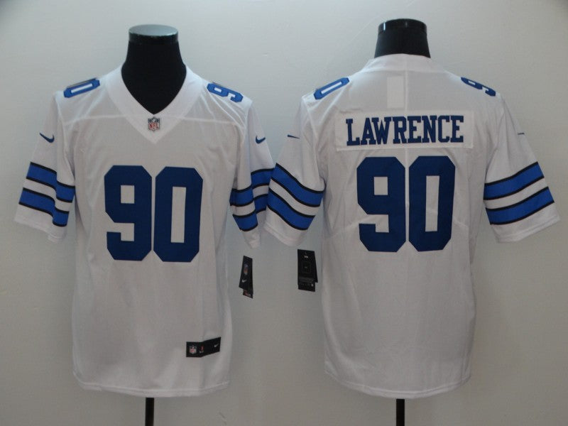 Men's Dallas Cowboys DeMarcus Lawrence White Limited Game Jersey football jersey product view 1