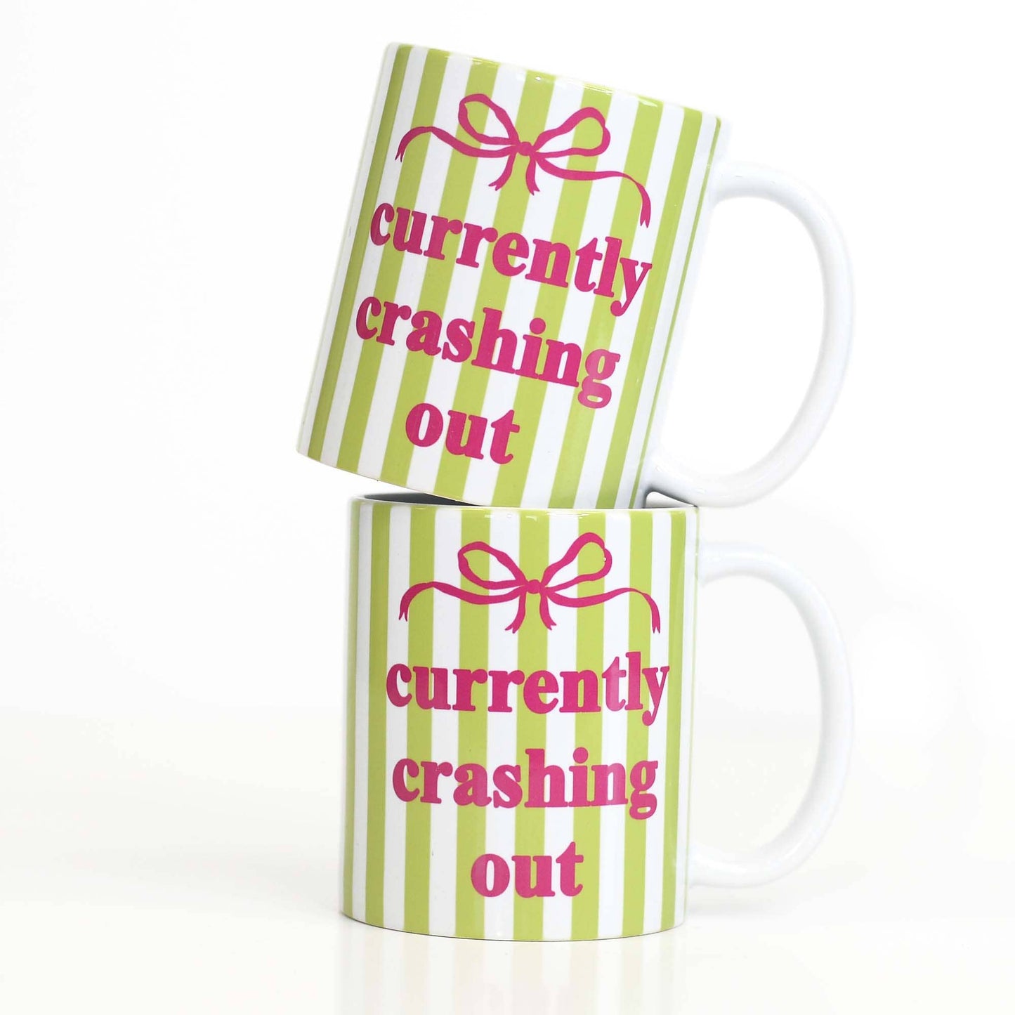 Currently Crashing Out Funny Mug, Crashing Out Coffee Mug Unisex T-shirt, Sweatshirt, Hoodie, Long Sleeve Tee - T-Shirt, Sweatshirt, Hoodie