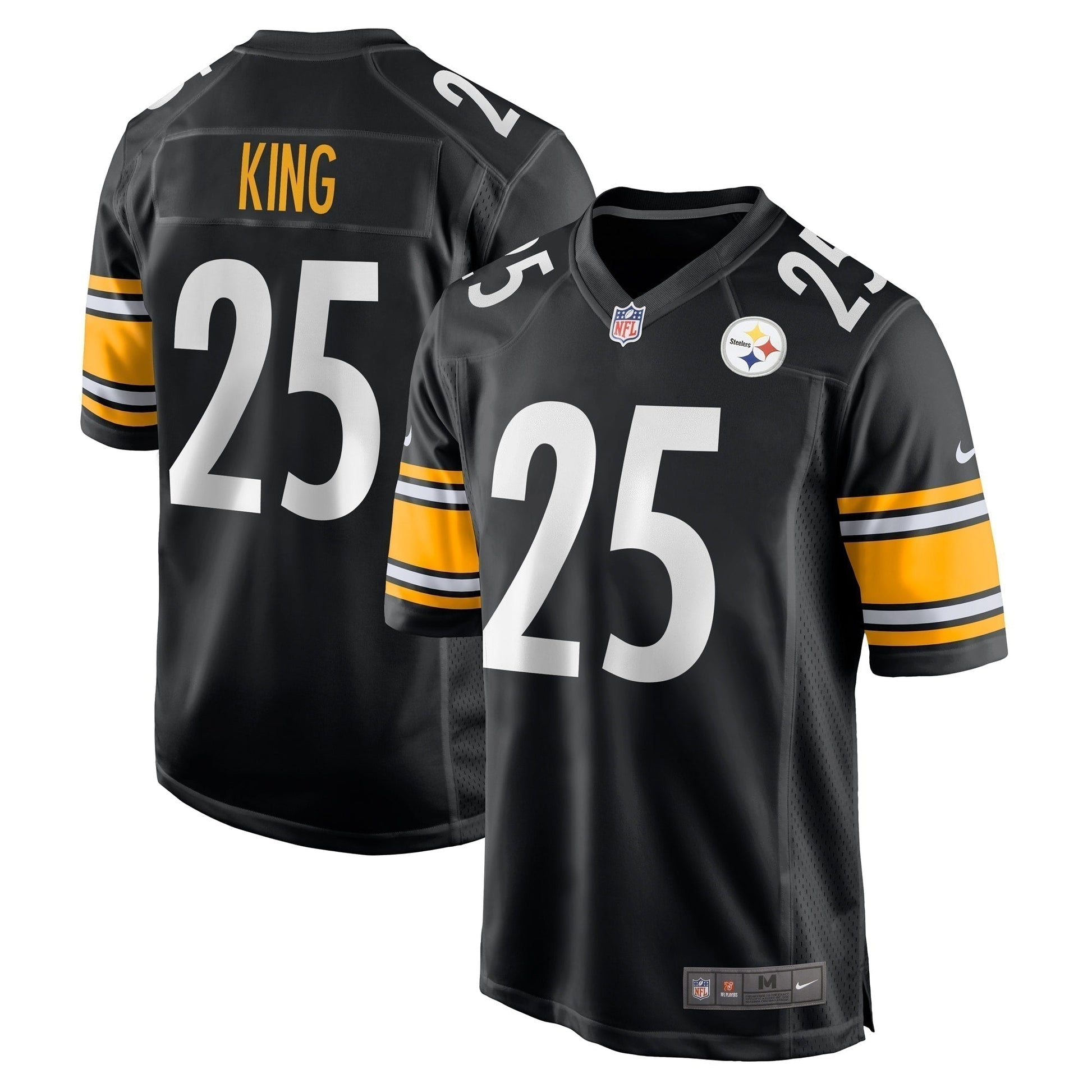 Desmond King Pittsburgh Steelers Game Jersey - Black football jersey product view 1