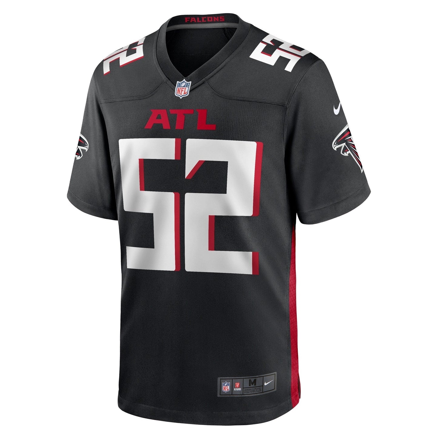 Milo Eifler Atlanta Falcons Game Jersey - Black football jersey product view 2