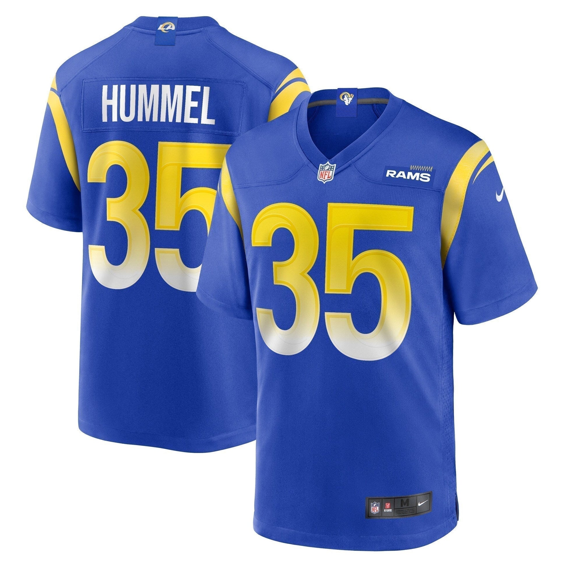 Jake Hummel Los Angeles Rams Game Jersey - Royal football jersey product view 1