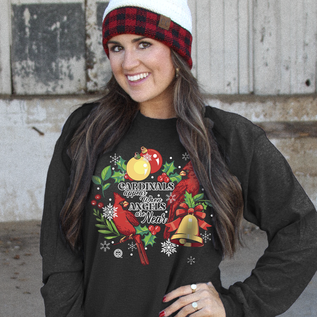 2768 Christmas Cardinal-Black Unisex T-shirt, Sweatshirt, Hoodie, Long Sleeve Tee - T-Shirt, Sweatshirt, Hoodie