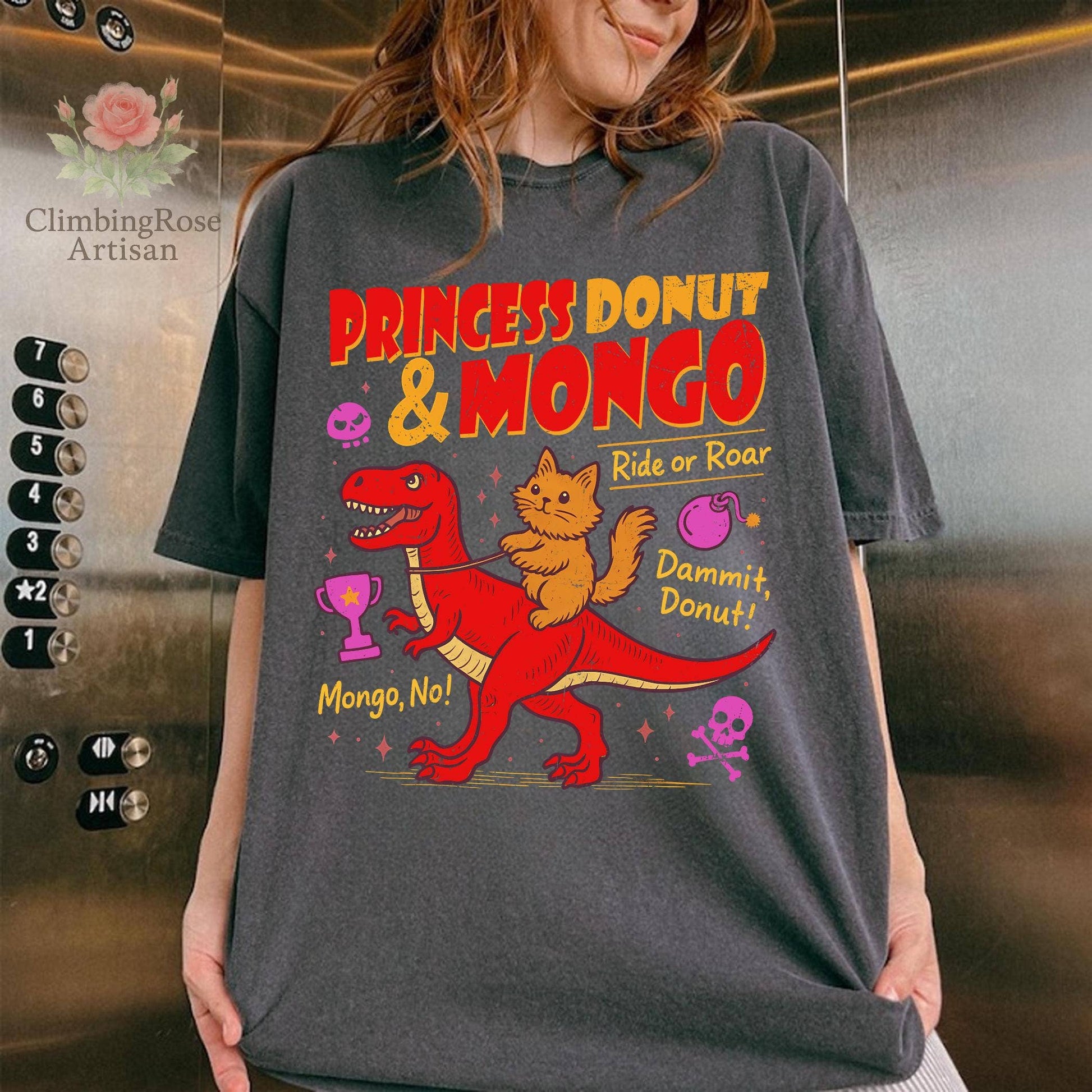 Princcess Donut & Mongo Funny Gamer Achievement Tee Unisex T-shirt, Sweatshirt, Hoodie, Long Sleeve Tee - T-Shirt, Sweatshirt, Hoodie
