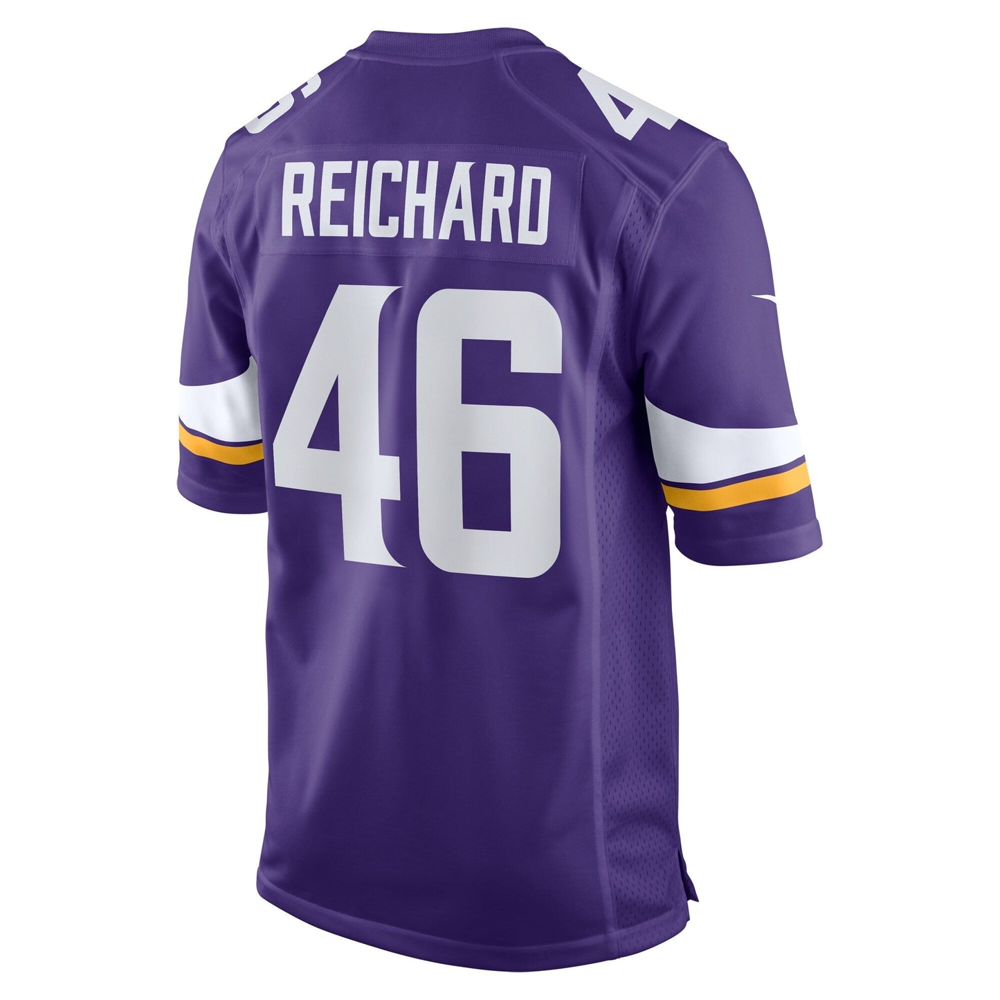 Will Reichard Minnesota Vikings Game Jersey - Purple football jersey product view 3