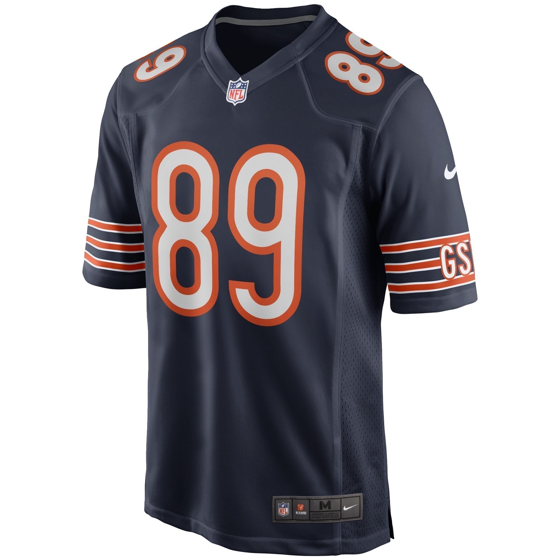 Mike Ditka Chicago Bears Game Retired Jersey - Navy football jersey product view 2