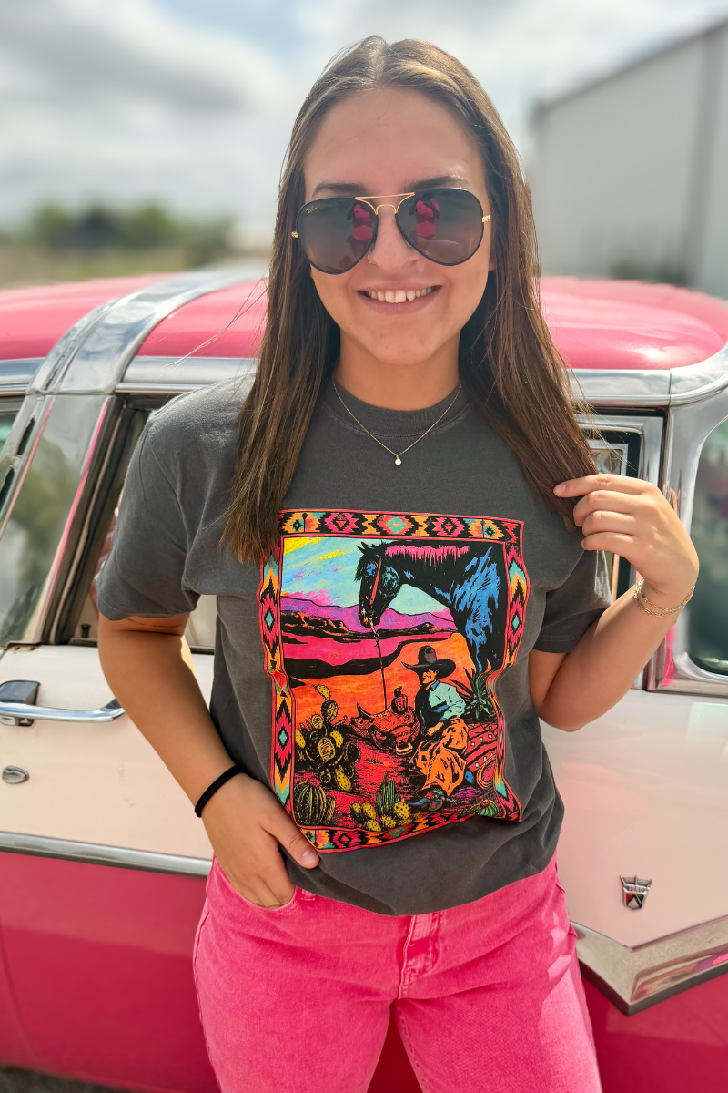 Neon Desert Drifter Tee Unisex T-shirt, Sweatshirt, Hoodie, Long Sleeve Tee - T-Shirt, Sweatshirt, Hoodie