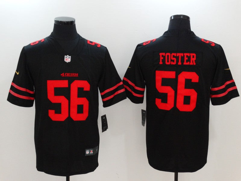 Men's San Francisco 49ers Ruben Foster Black Game Player Jersey football jersey product view 1